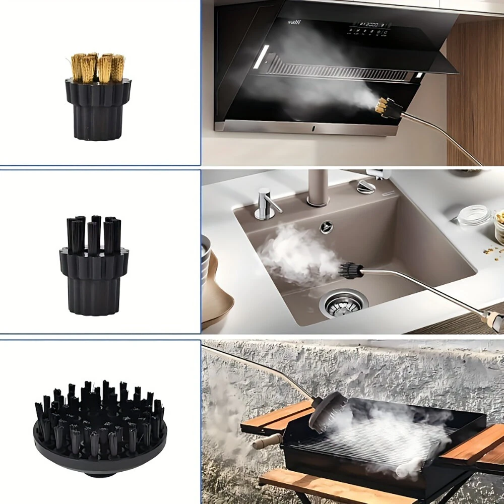 (image for) 1500W Handheld High Pressure Steam Cleaner Household Steam Cleaner Suitable For Kitchen Fumes Sofas Small Air Conditioners Washing Machines