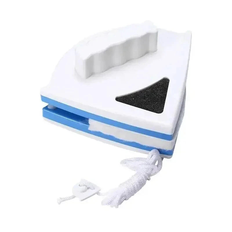 (image for) Magnetic Window Cleaner Brush Double-Sided Glass Cleaning Tool Strong Magnet Safety Rope Red Blue ABS PP 3-8mm Glass Thickness High-Rise Home Windows Car Mirrors